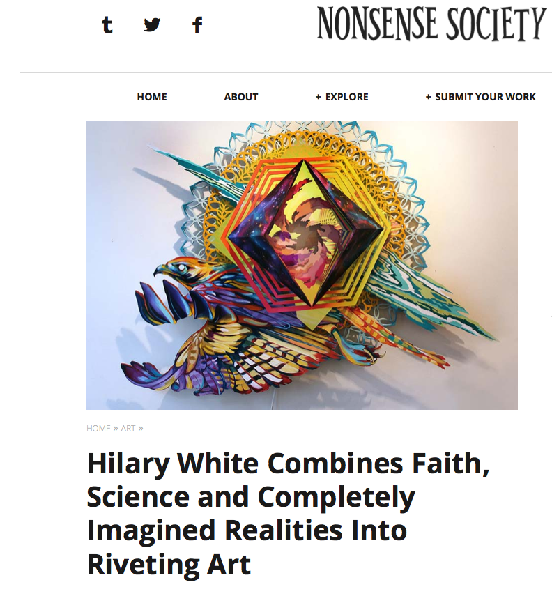 Hillary White Art, Hillary White, Hilary White, Art Feature, Nonsense Society